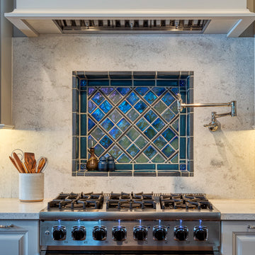 Iridescent Blue Kitchen Niche