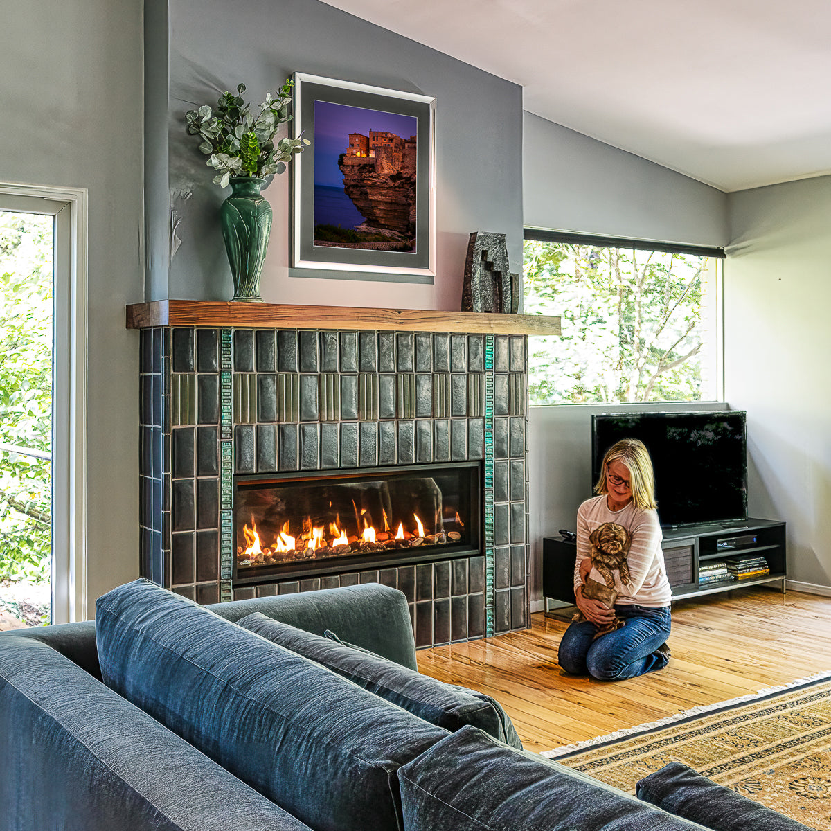 Mid-Century Fireplace – Pewabic Pottery