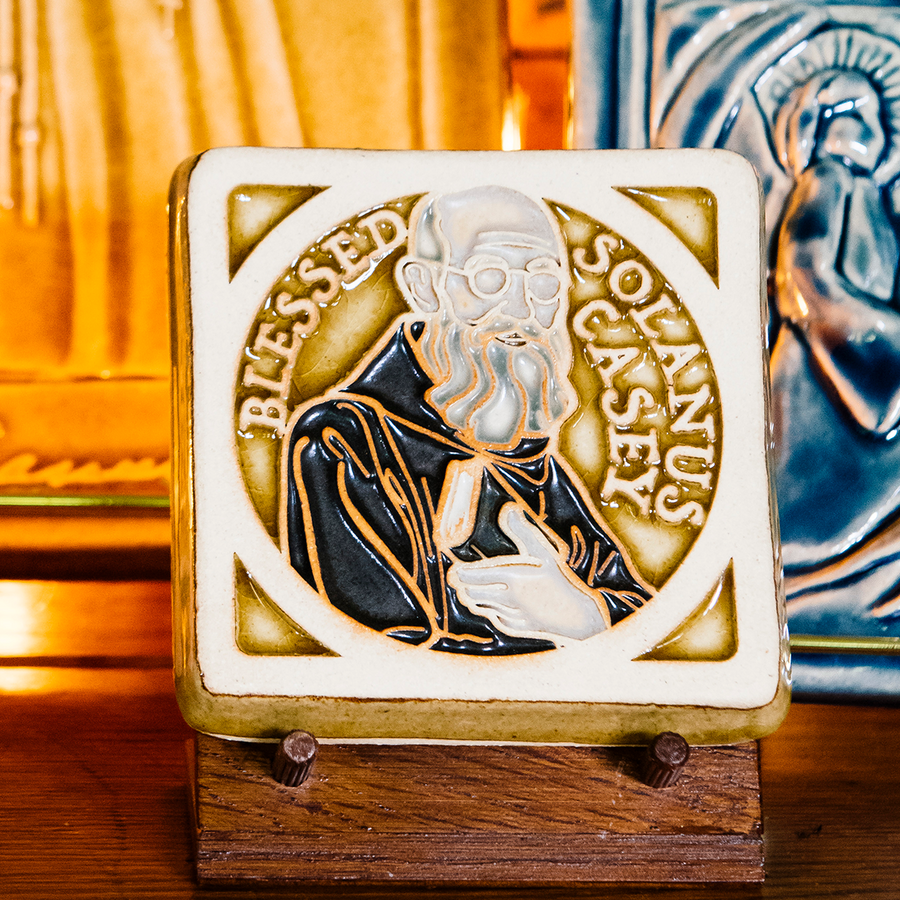 Hand-Painted Solanus Casey Tile