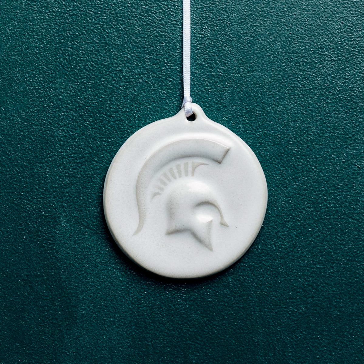 Ceramic Michigan State University Spartan Ornament