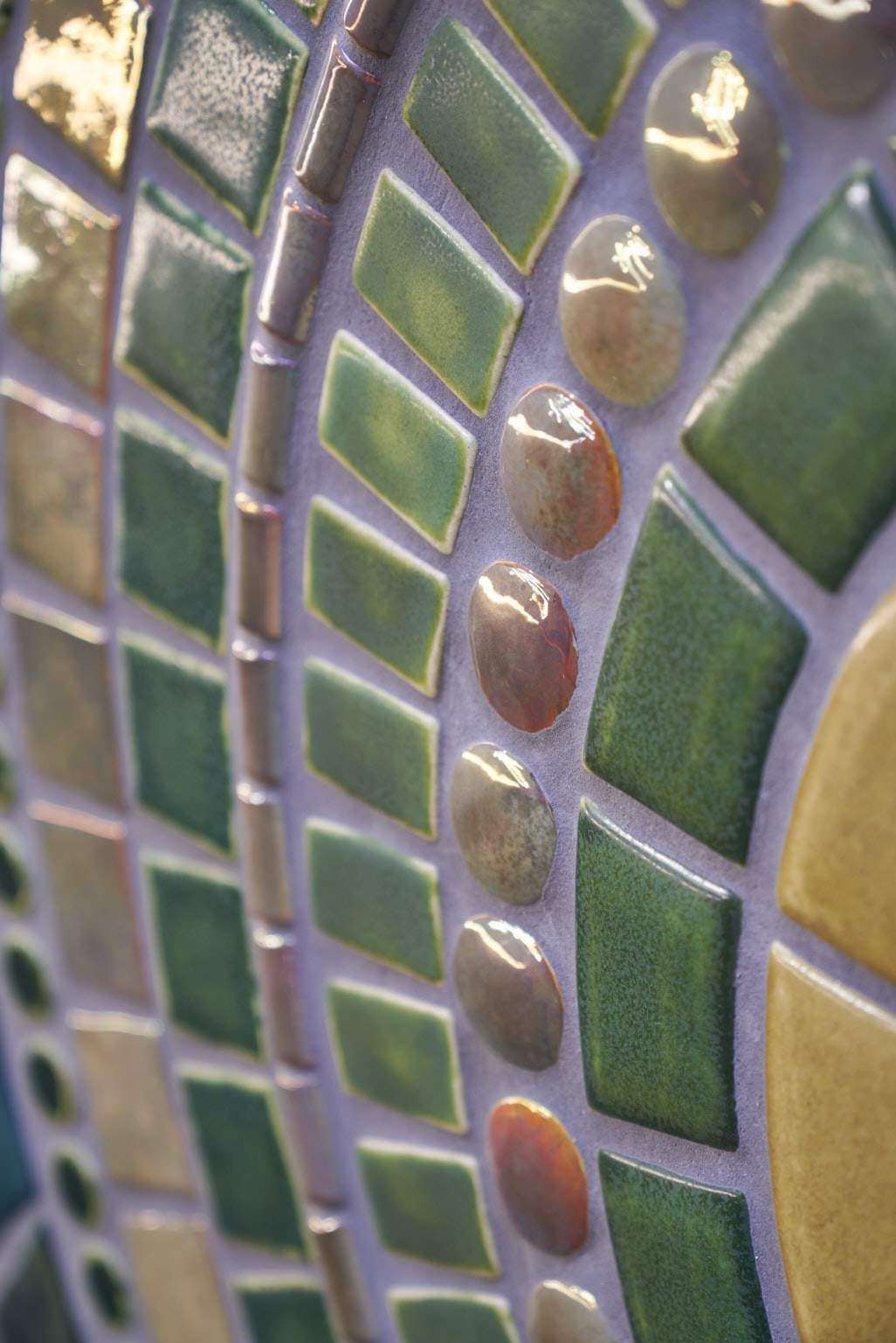 Ceramic Sparrow Mural