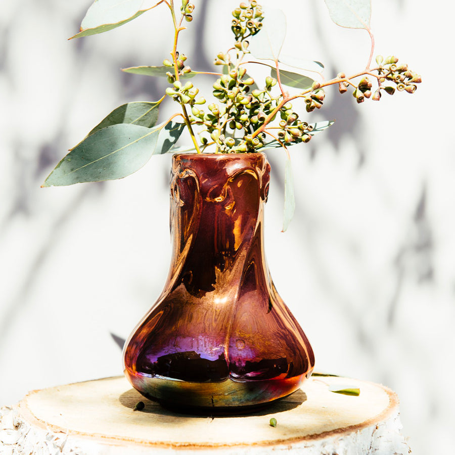 Pastel Frosted Glass Flower Vase - Casa Cultures