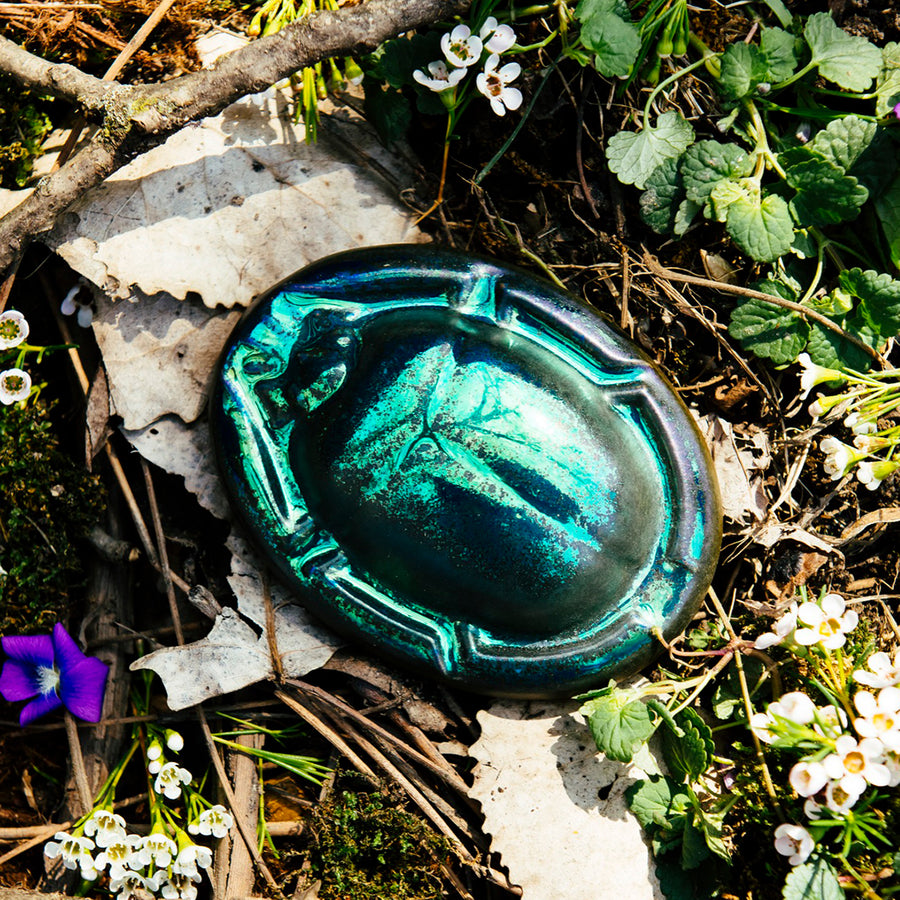 These high relief paperweights feature a scarab beetle with arms tucked in to create a perfect oval shape. 