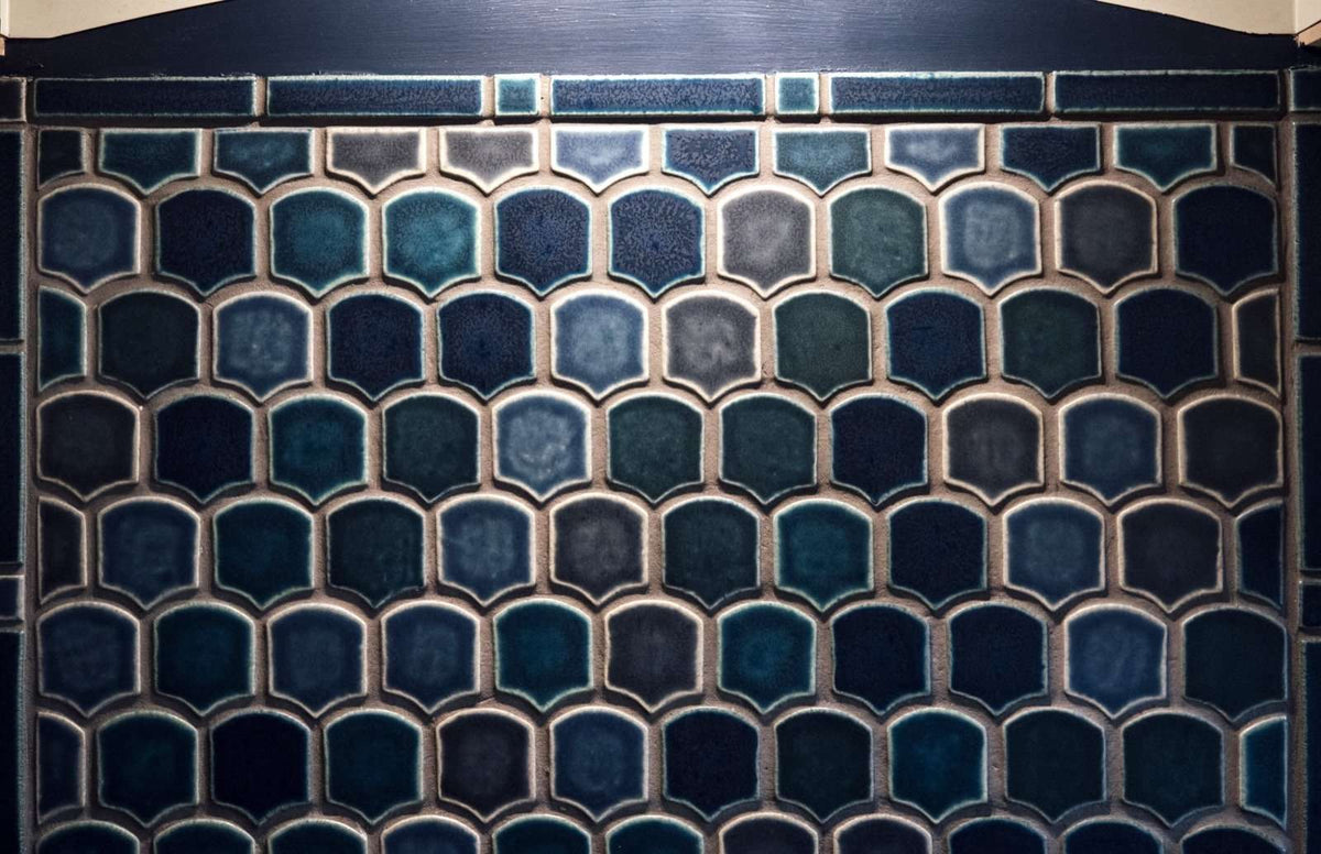 Fish Scale Stove Back – Pewabic Pottery