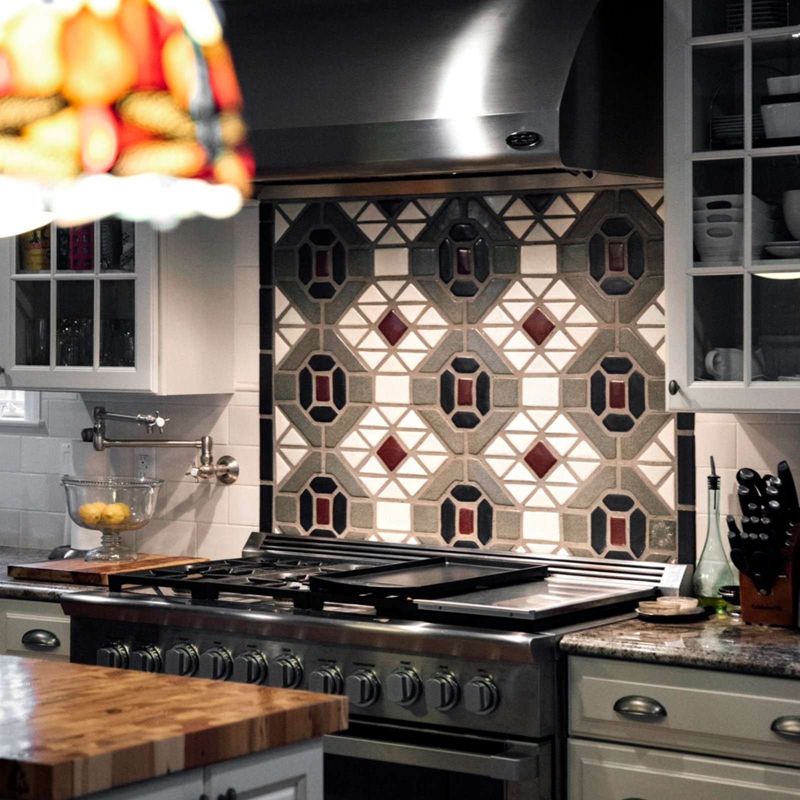Guardian Building Tile Inspired Backsplash