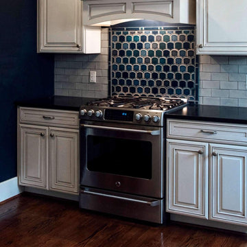 Ceramic Fishscale Backsplash