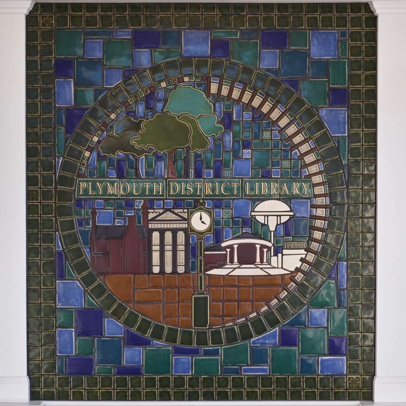 Ceramic Plymouth District Library Mural