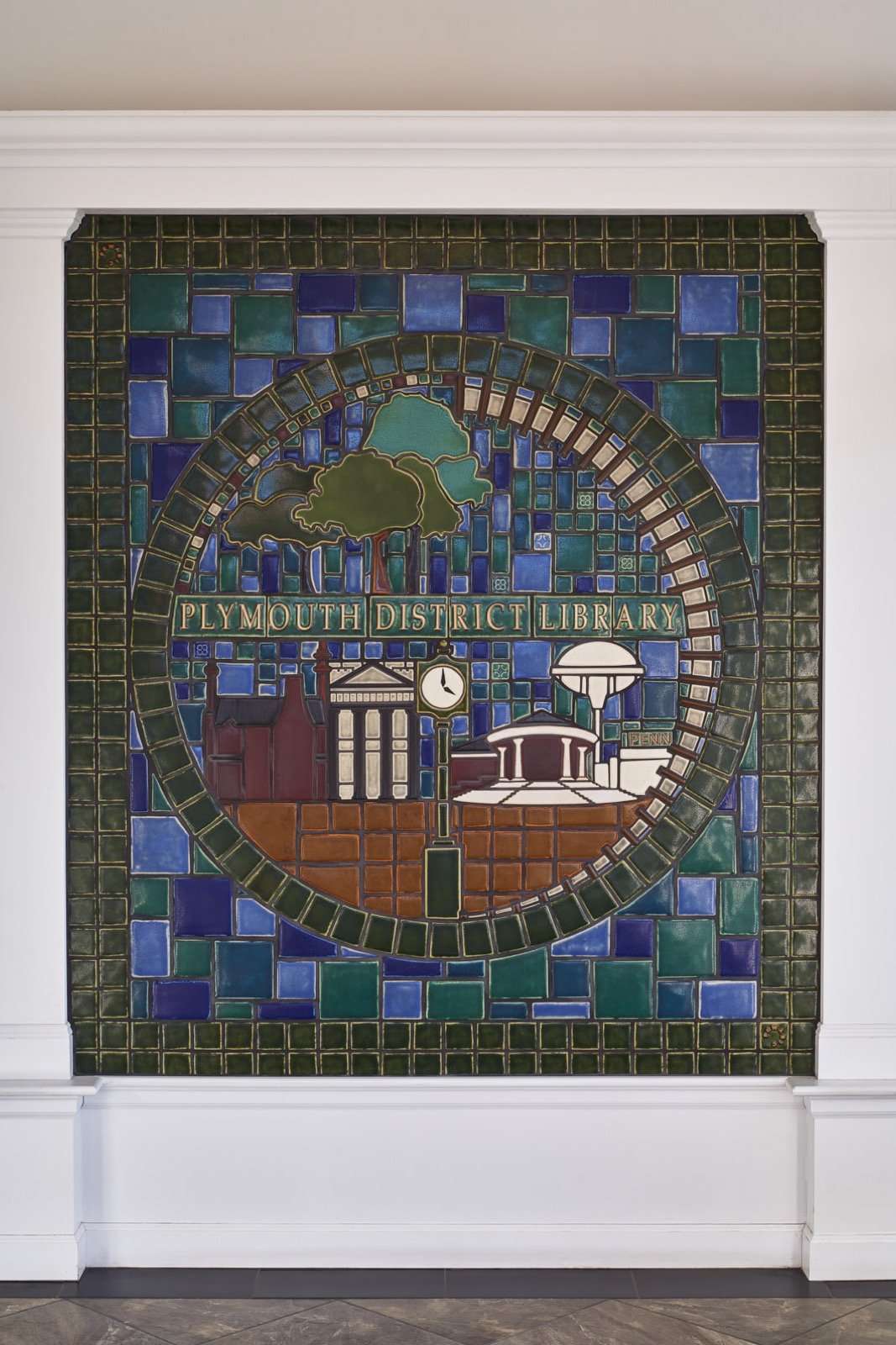 Ceramic Plymouth District Library Mural