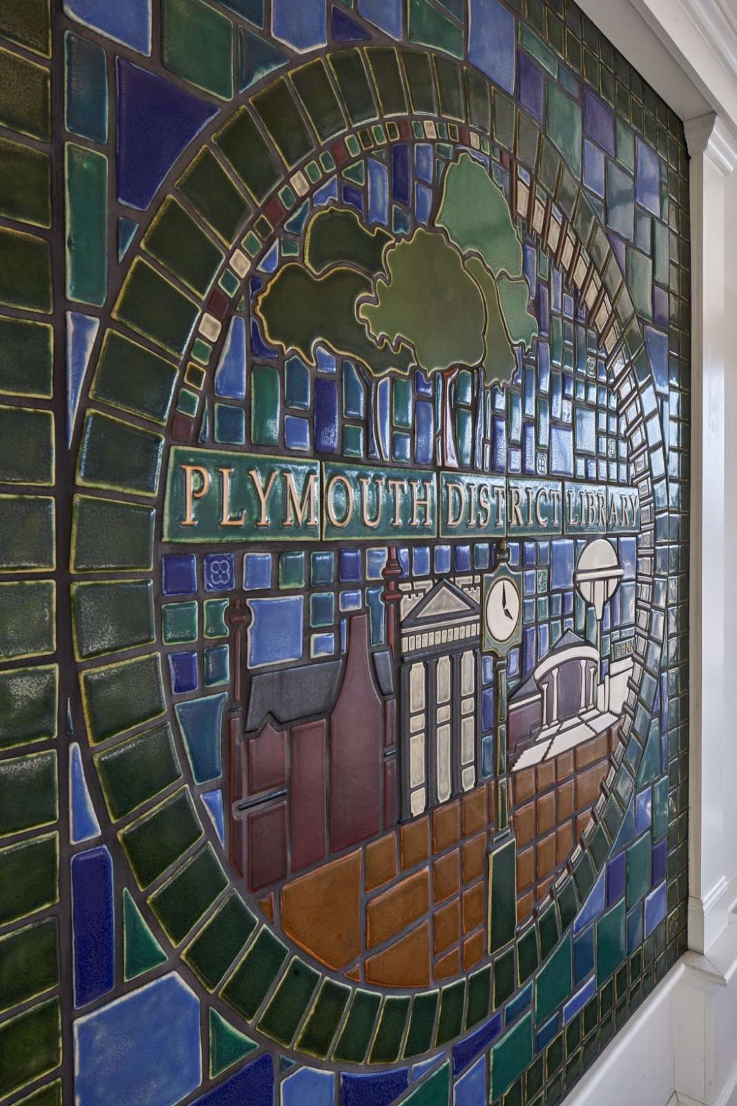 Ceramic Plymouth District Library Mural