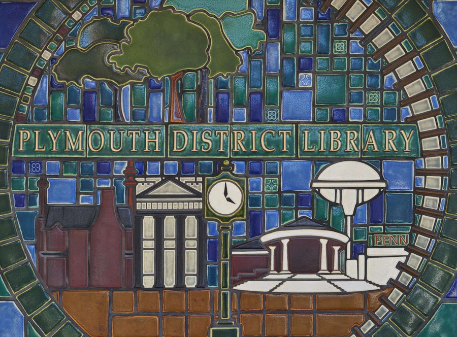 Ceramic Plymouth District Library Mural