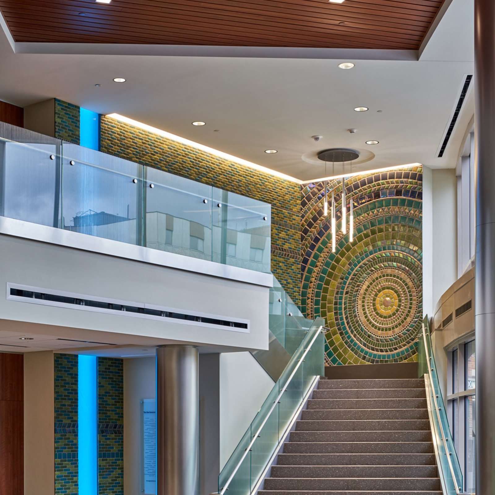 Ceramic Sparrow Mural