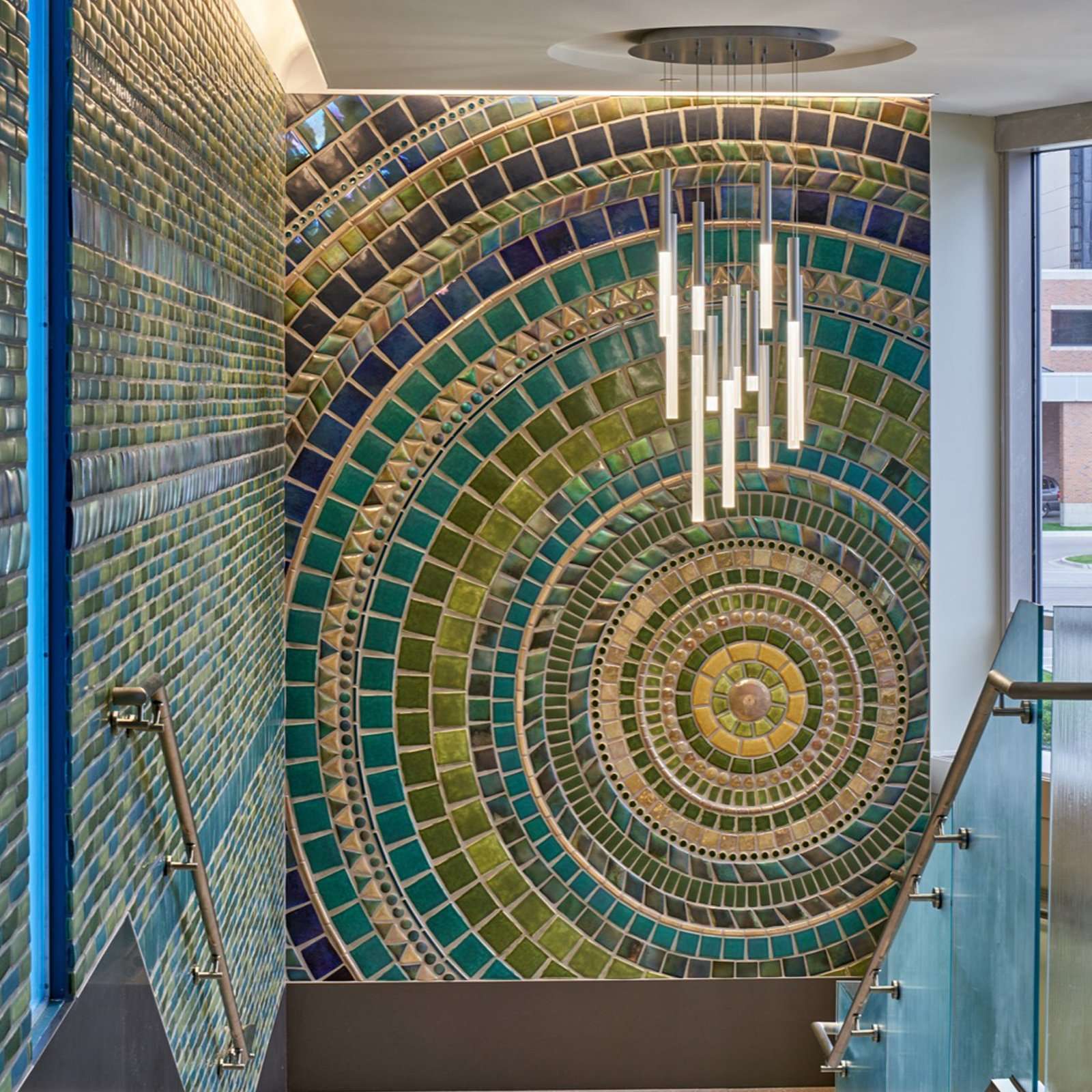 Ceramic Sparrow Mural