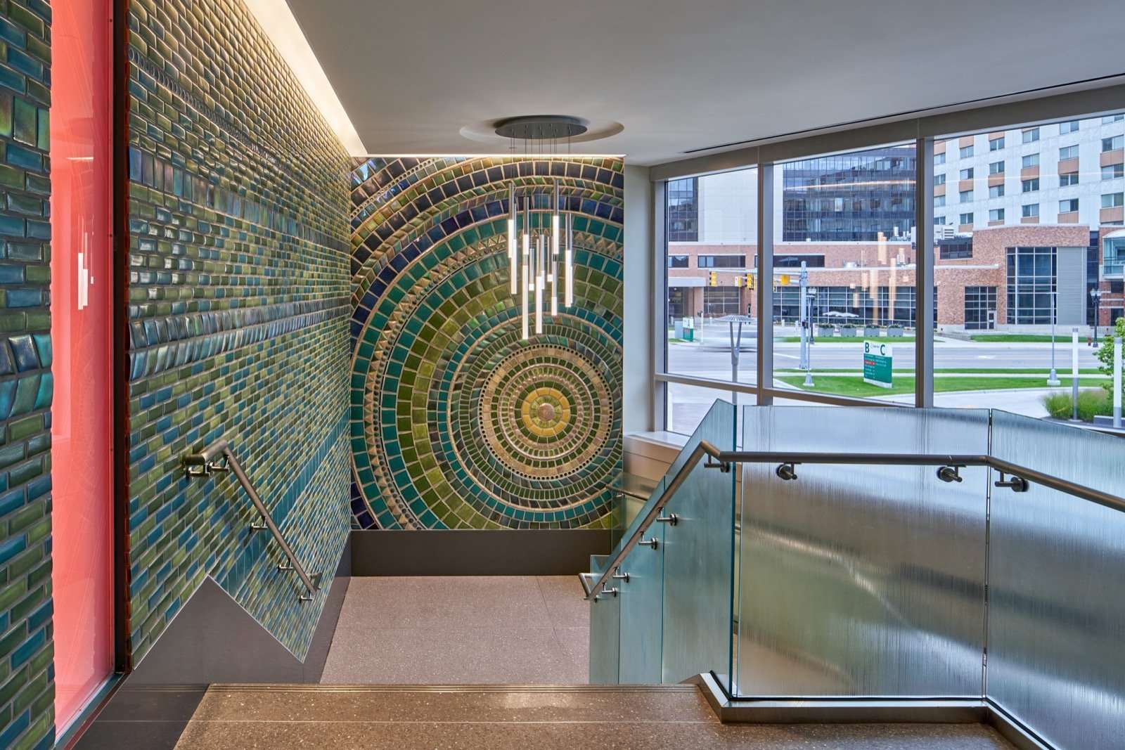 Ceramic Sparrow Mural