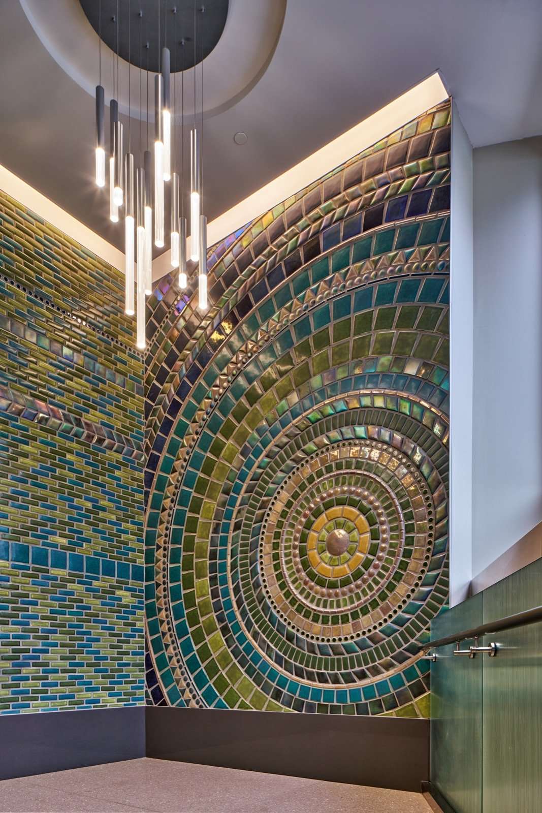 Ceramic Sparrow Mural