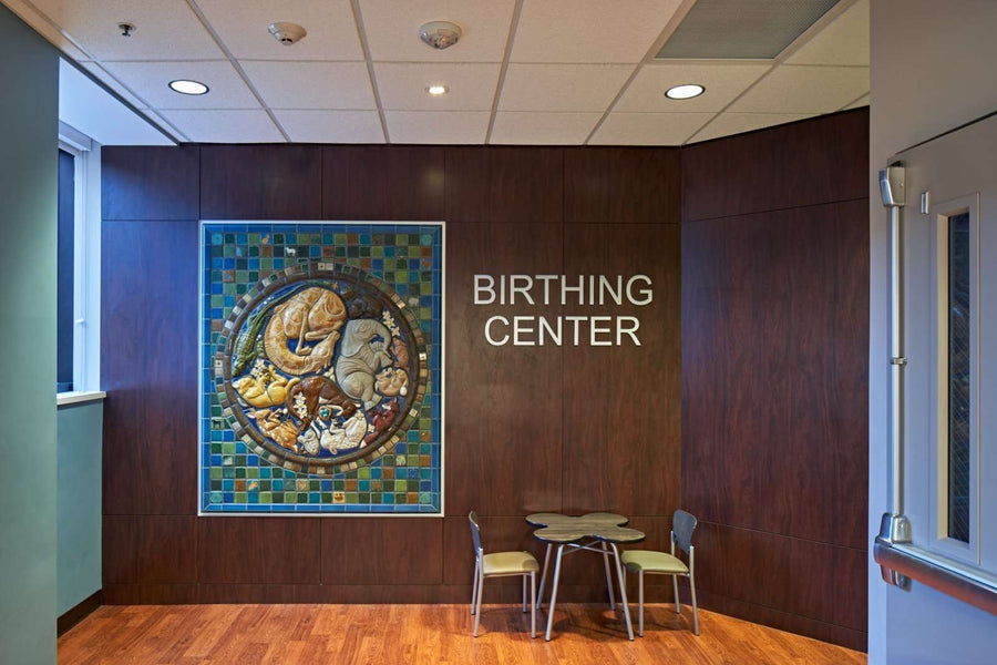Ceramic St. John Hospital Birthing Center Mural