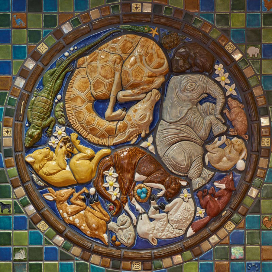 Ceramic St. John Hospital Birthing Center Mural