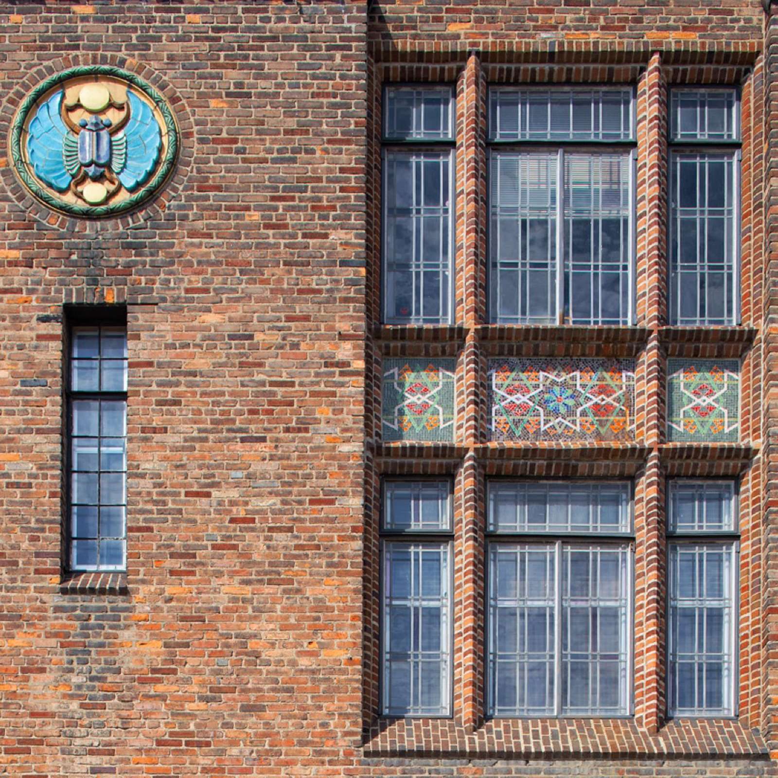 Ceramic Scarab Club Medallion