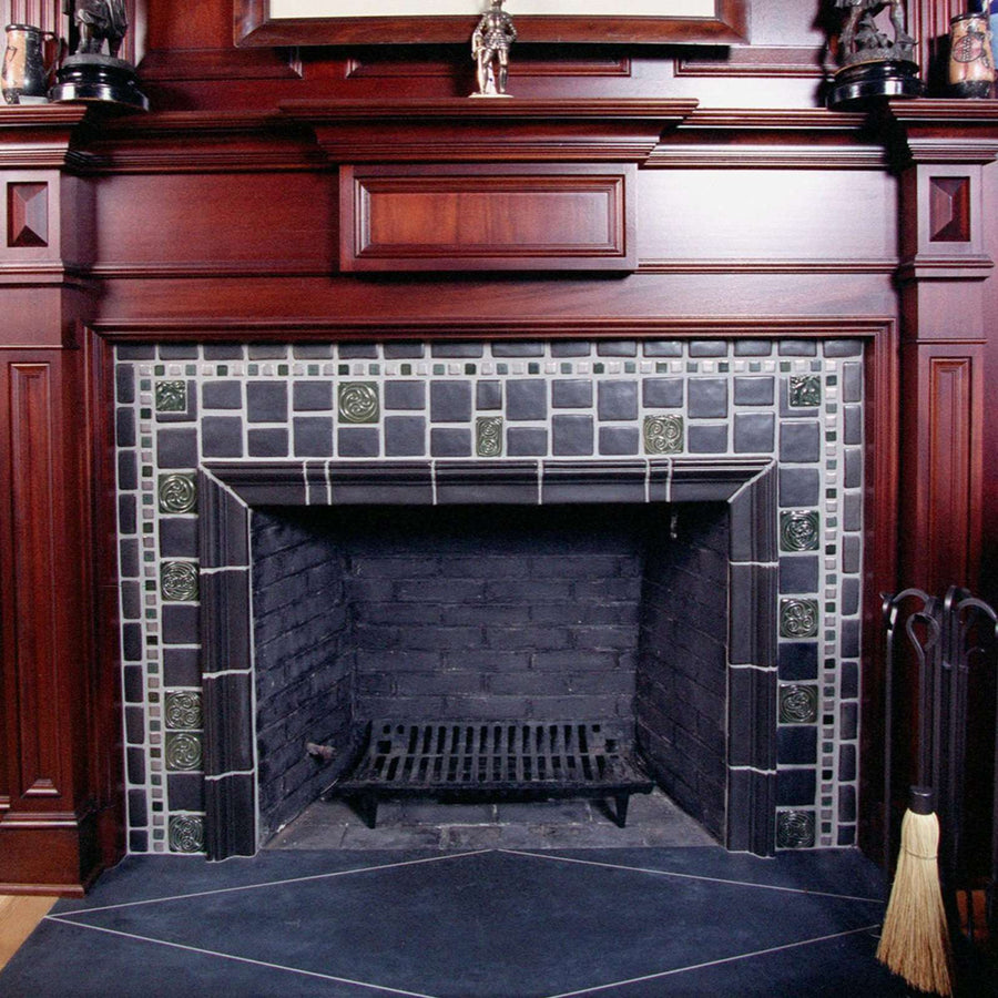 Ceramic Gunmetal Fireplace