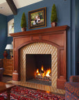 Ceramic Harlequin Fireplace