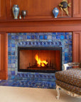Ceramic Lake View Fireplace