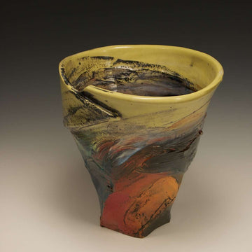 Ceramic Yellow Sky Bowl, 1990