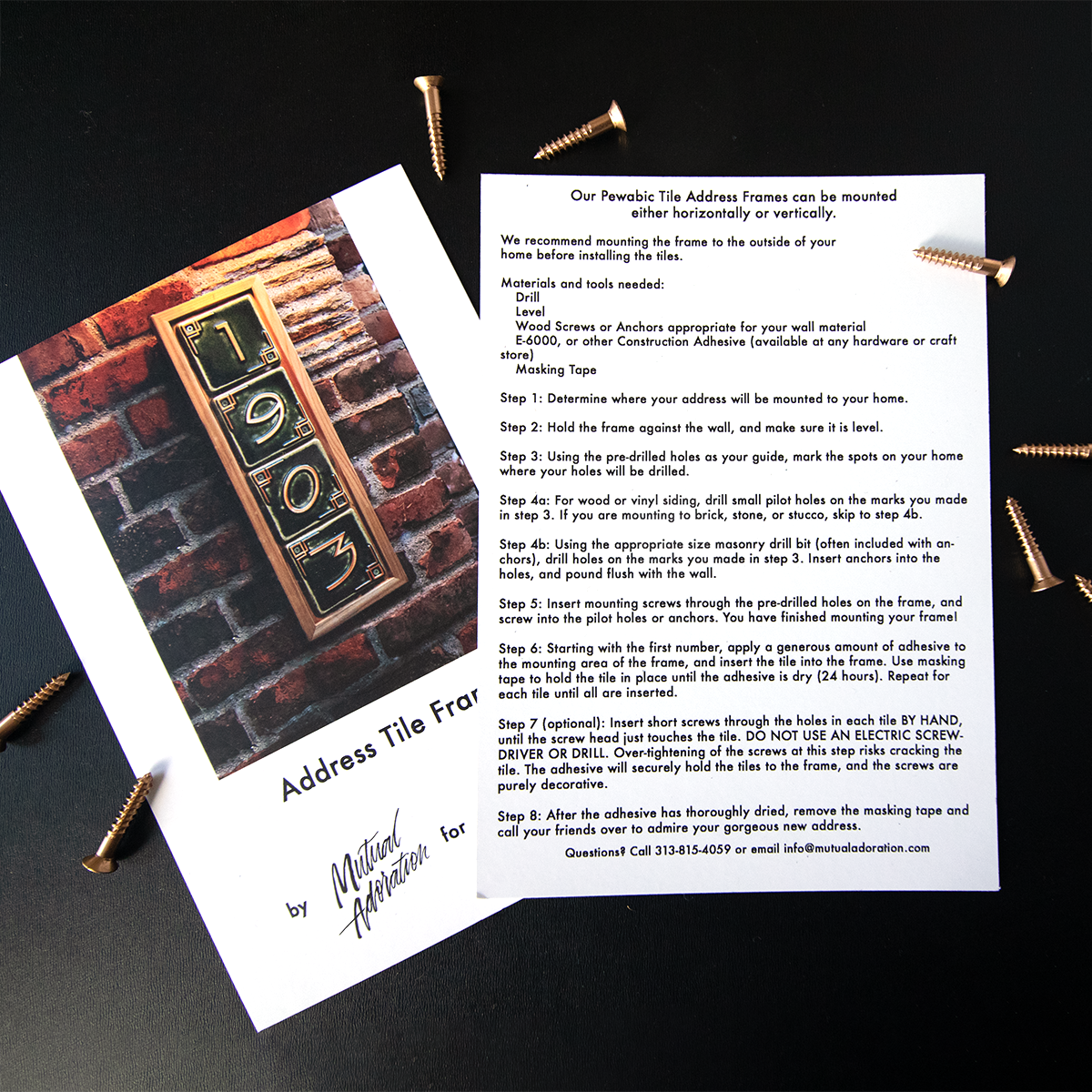 5 Digit Address Frame | Mutual Adoration