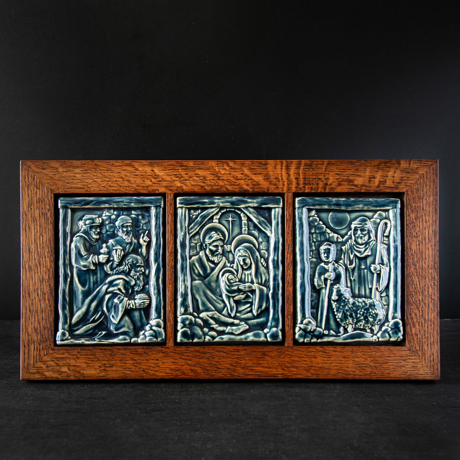 Framed Nativity Scene Triptych | Ocean