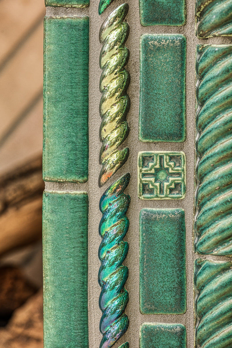 Palm House Fireplace – Pewabic Pottery