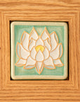 Framed Hand-Painted Lotus